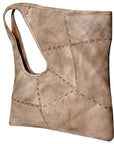 Leather Off-Center Diamond Shoulder Bag: NMBG112A