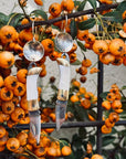 The Billie Earrings: Mother of Pearl Handle-