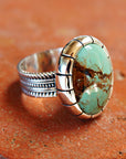 *Limited Edition* Number 8 Turquoise Sterling Silver Ring: 6