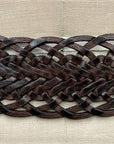 Handmade Braided Leather Belt-