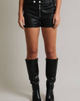 Vegan Leather Micro Short-