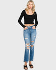 Sydney Jean- MidRise- Distressed-