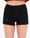 Black Denim Short -