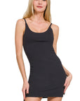 Bodycon Smoothing Mini Dress- Black