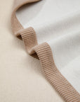 Cropped Waffle Knit Hoodie -