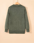 Mineral Wash Drop Sleeve Sweater-