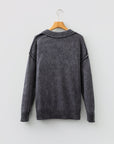 Mineral Wash Drop Sleeve Sweater-