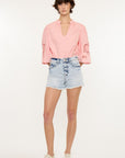 High Rise Cut-Off Mom Shorts-
