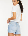Mid-Rise Boyfriend Short- Light-