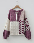 Chunky Patchwork Sweater-