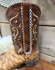 Checkered Black & White Necklace