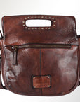 Top Handle Leather Bag with Circle : SWC173CG