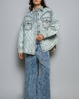 Studded Denim Jacket-