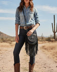ADBGM635 Crossbody Fringe Bag