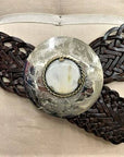 Handmade Braided Leather Belt-