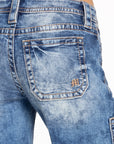 Mid-Rise Cargo Wide Jean- 32inseam -
