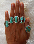 *Limited Edition* Number 8 Turquoise Sterling Silver Ring: 6