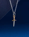 Mixed Metal Mini Dagger Necklace