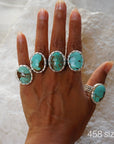 *Limited Edition* Number 8 Turquoise Sterling Silver Ring: 6