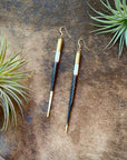Porcupine Quill in Bullet Earrings