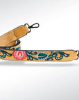 Floral Hand Tooled Leather Strap - ADSTF106