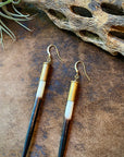 Porcupine Quill in Bullet Earrings