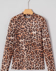 Blakely Leopard Mesh Top