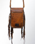 Fringe Messenger Bag with Braided Strap and Edges: ADBGM124