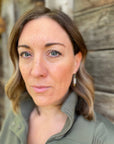 The Billie Earrings: Mother of Pearl Handle-