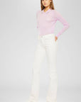 Mid-Rise Bootcut Jean- White-