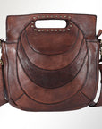 Top Handle Leather Bag with Circle : SWC173CG