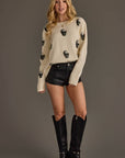 Ivory Skull Sweater