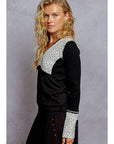 Lace Detail Thermal Top-
