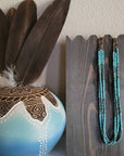 Genuine Turquoise Heishi Necklace - Native Made