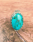 Large Genuine Turquoise Ring
