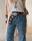 Onyx Oval Western Belt - Brown