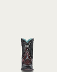 A4831- Black/Red Bootie-