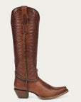 A5141- Brown Studded Boot-