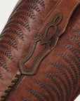 A5141- Brown Studded Boot-
