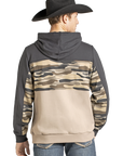 Colored Blocked Hoodie- Camo-
