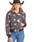 Floral Puffer Jacket-