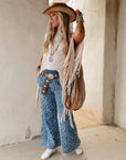 Onyx Oval Western Belt - Brown