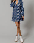 Georgina Dress- Blue-
