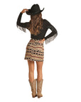 Khaki Aztec Skirt