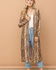 Snake Print Maxi Cardigan Duster- ATW14592