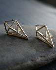 Rhombus Stud Earrings