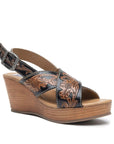 Flower Ridge - Handtooled Wedge-