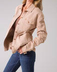 Cloverleaf Shacket - Brown