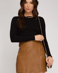 Western Inspired Pleather Skirt