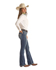 Cowhide Embroid Riding - RRWD4RR107